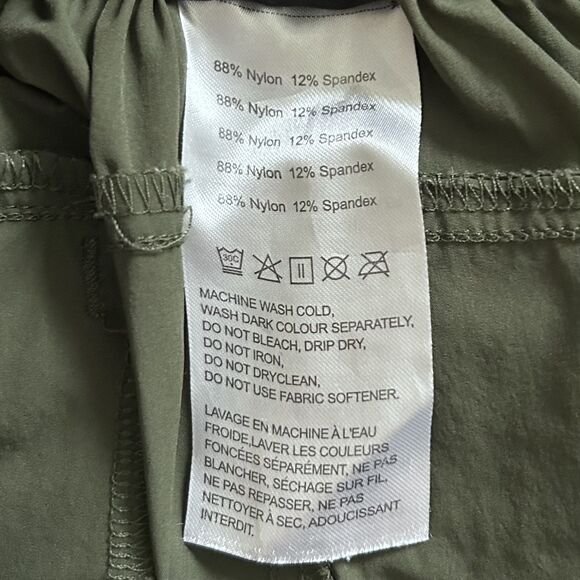 Men’s Outdoor Cargo Hiking Shorts Bundle 2 Green Nylon Spandex Pockets Size L - Picture 15 of 15